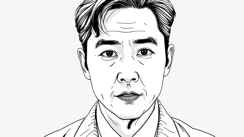 안성기, 그의 삶과 발자취 (illustration 스타일)