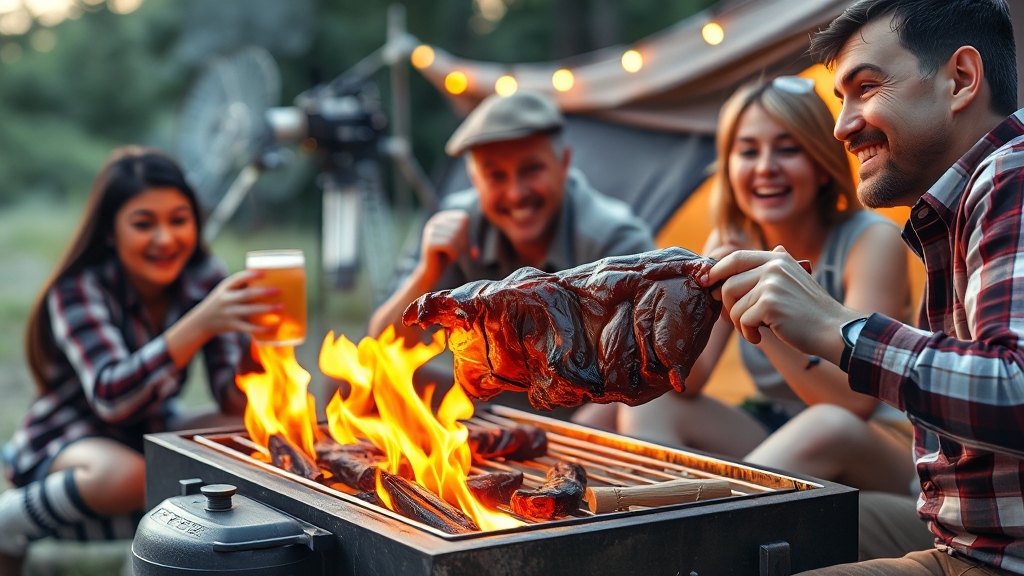 캠핑 필수 준비물 & 식사 (realistic 스타일)