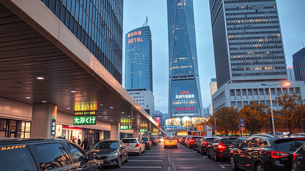 교통 및 주차 안내 (realistic 스타일)