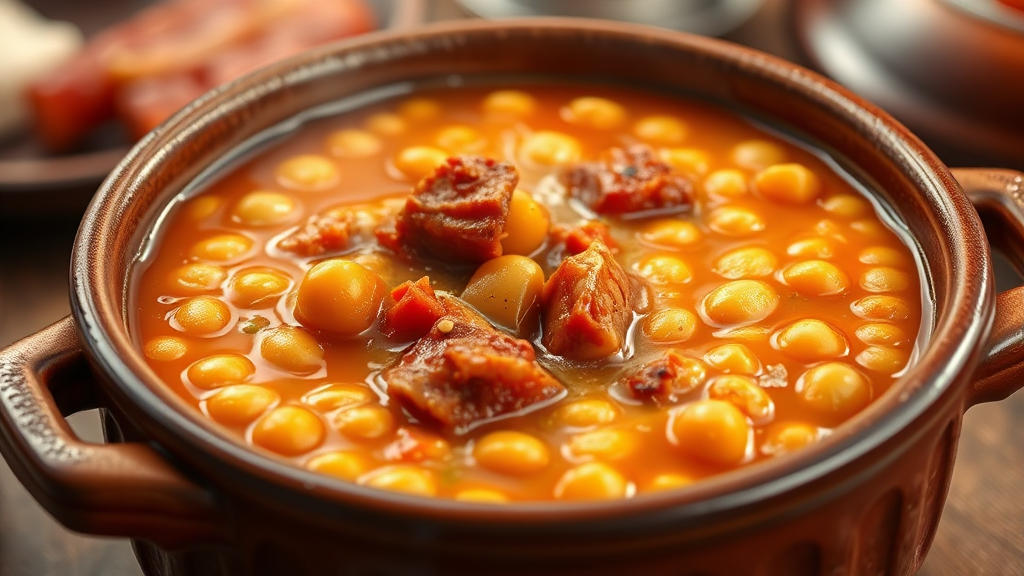 이상민 병아리콩 비지찌개 (realistic 스타일)