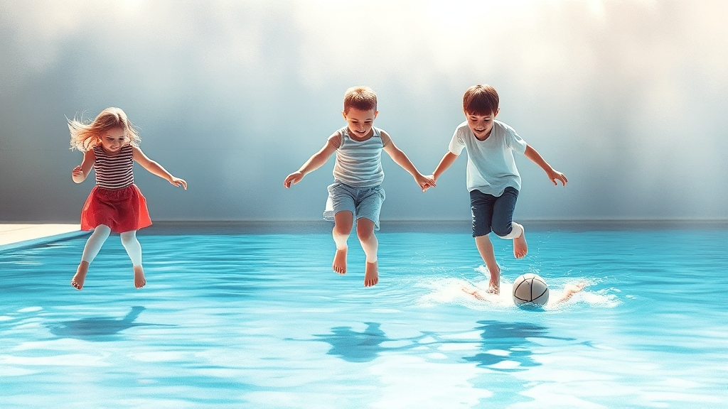 키 성장에 좋은 운동 추천 (watercolor 스타일)