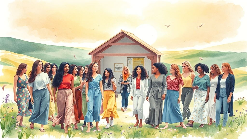 경력단절여성 지원사업이란? (watercolor 스타일)