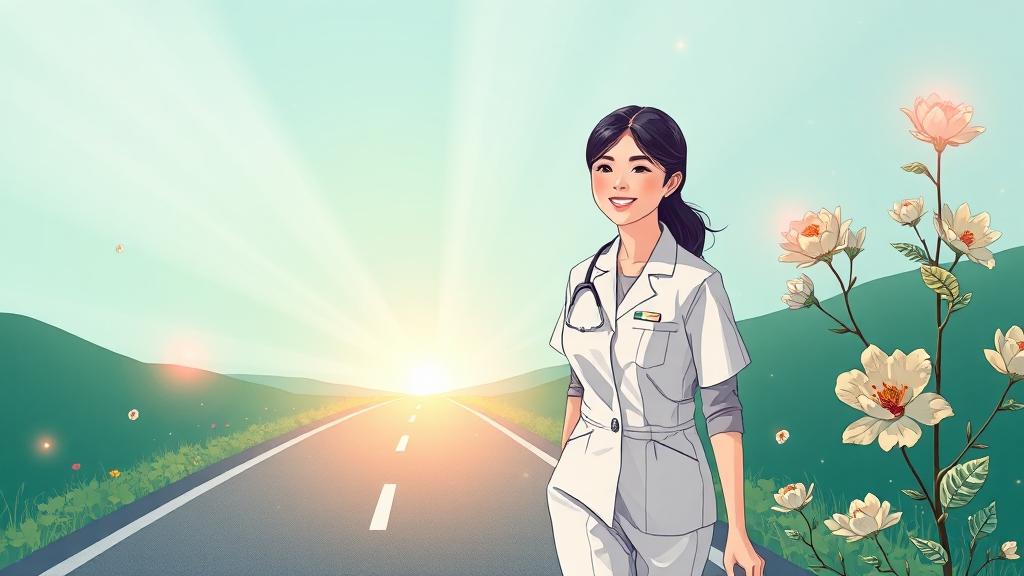 취업 전망 및 급여 수준 (illustration 스타일)