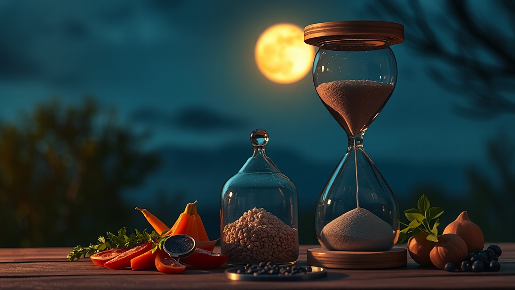 16시간 간헐적 단식 방법 (realistic 스타일)