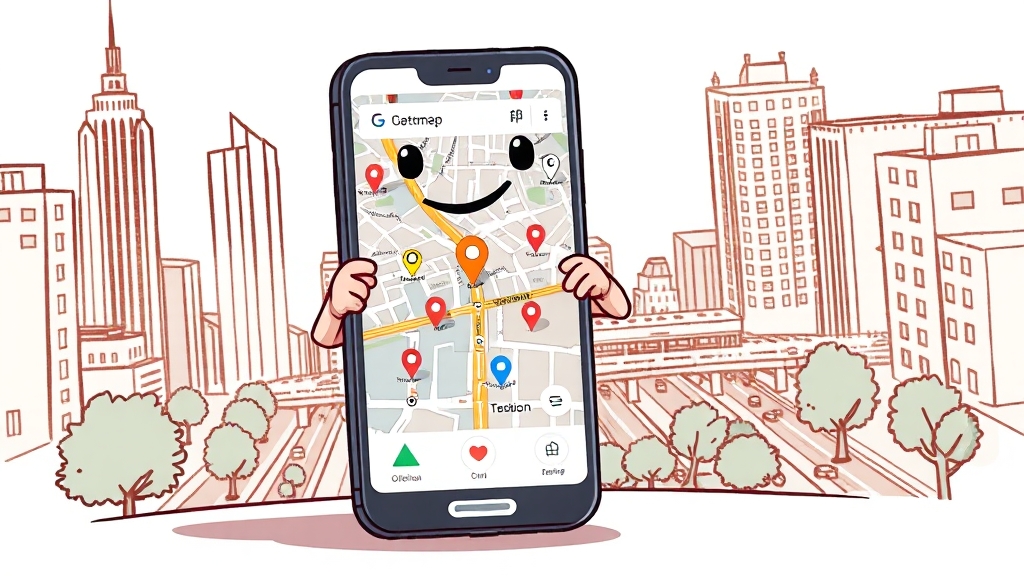 구글 번역기 지도 맵 총정리 2025 2 번역기 지도 기능 핵심 사용법 (cartoon 스타일)