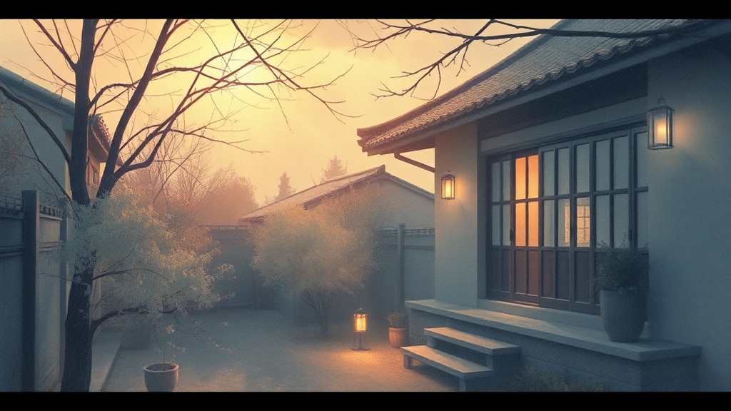 고택에서의 하룻밤 (watercolor 스타일)