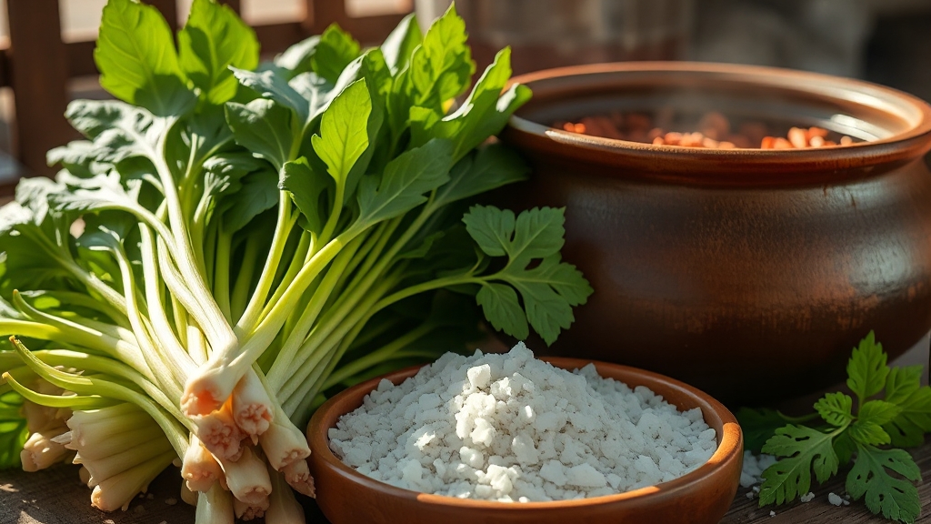 갓 손질 & 절이기, 맛의 기본 (realistic 스타일)