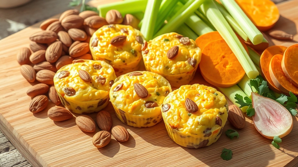 저탄수화물 & 건강 성분 기반 간식 (realistic 스타일)