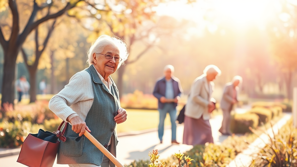 노인 일자리 사업이란? (watercolor 스타일)