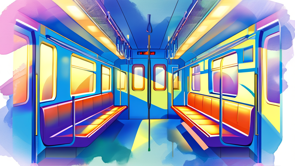 라피트 특급열차 이용 시 알아두면 좋은 팁 (watercolor 스타일)