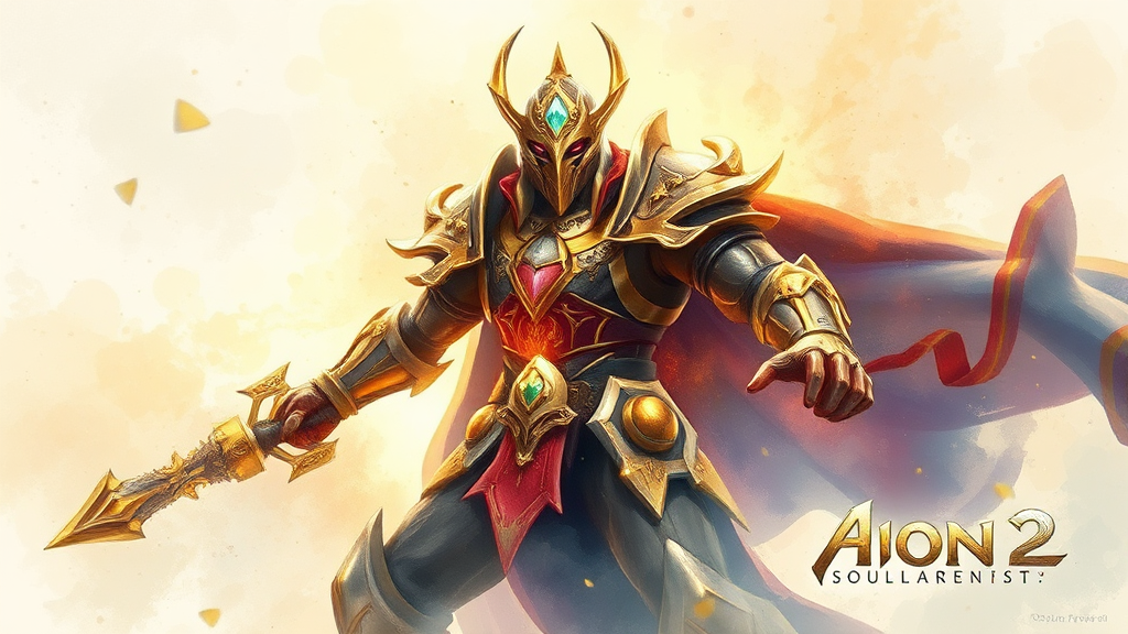 장비 획득 및 강화 (watercolor 스타일)