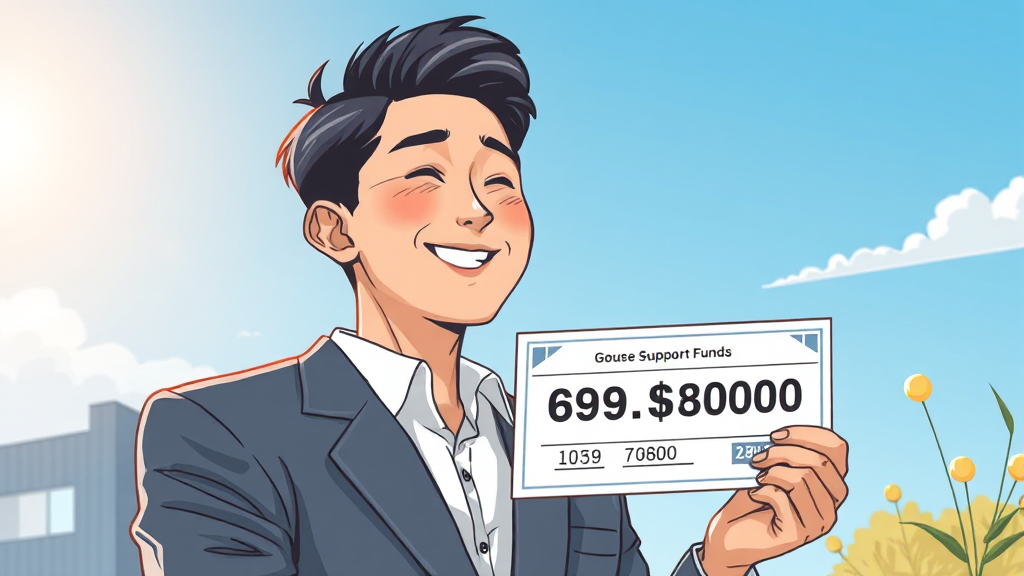 980만원, 누가 받을 수 있나? (illustration 스타일)