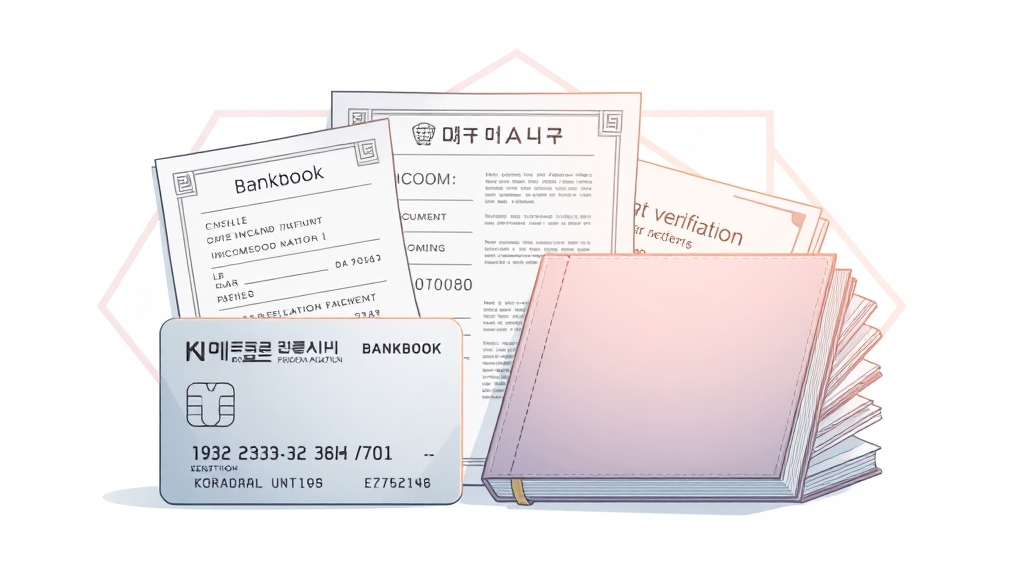 신청 절차 및 필요 서류 (illustration 스타일)