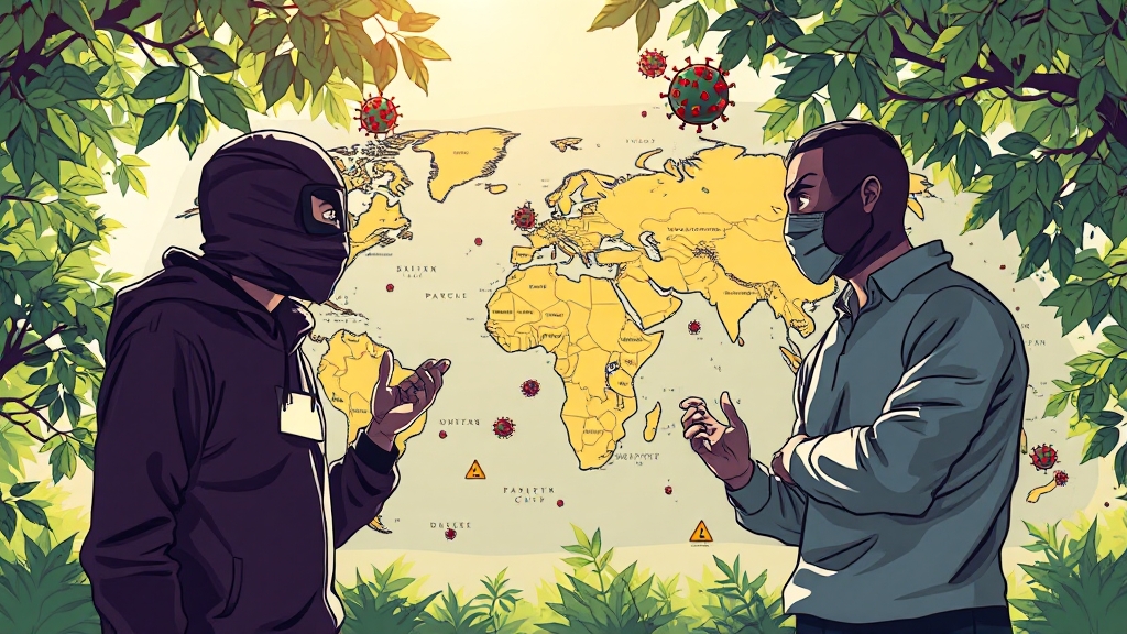 국내외 재확산 지역 및 위험도 (cartoon 스타일)