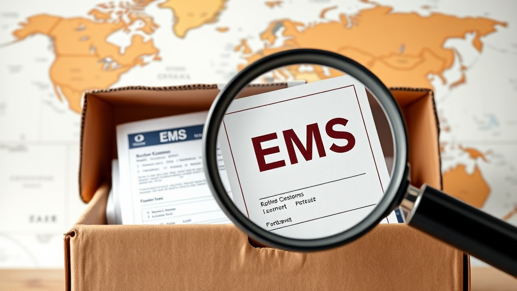 EMS 통관 절차 & 관세, 어렵지 않아요! (realistic 스타일)