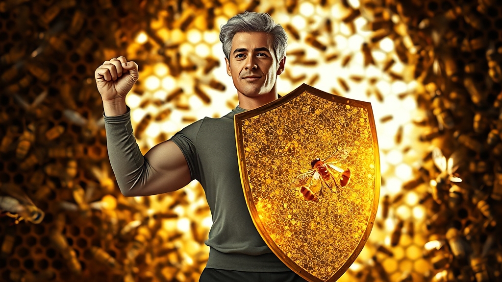 면역력 증진 효과 (realistic 스타일)