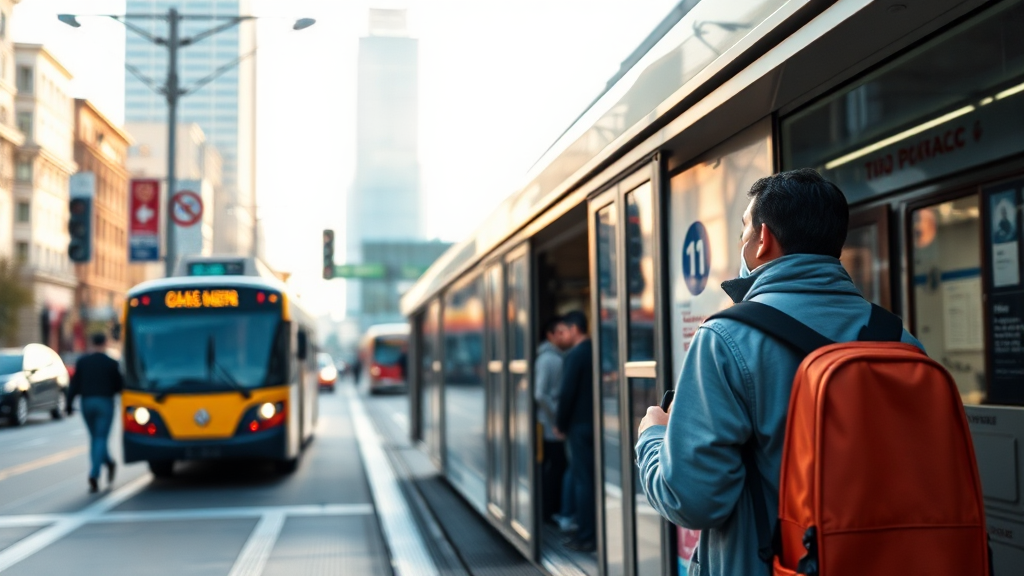 대중교통 활성화를 통한 도시 환경 개선 이미지