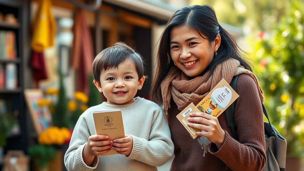 지역별 추가 아동 지원 정책 (realistic 스타일)