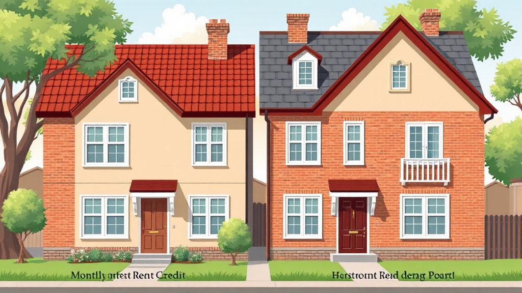 월세 세액공제와 다른 주거 지원 정책 비교 (realistic 스타일)