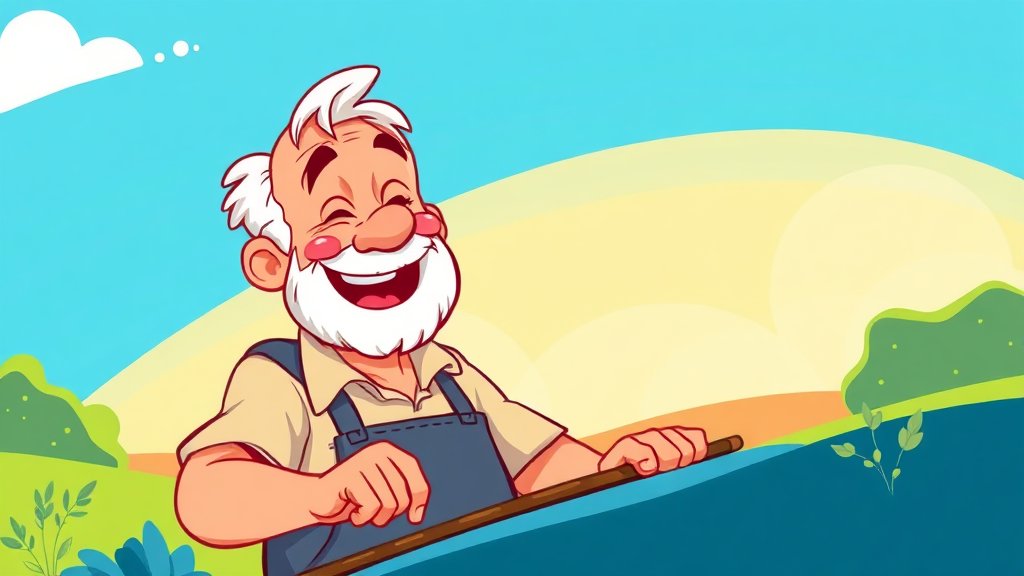 노인일자리 사업 개요 (cartoon 스타일)