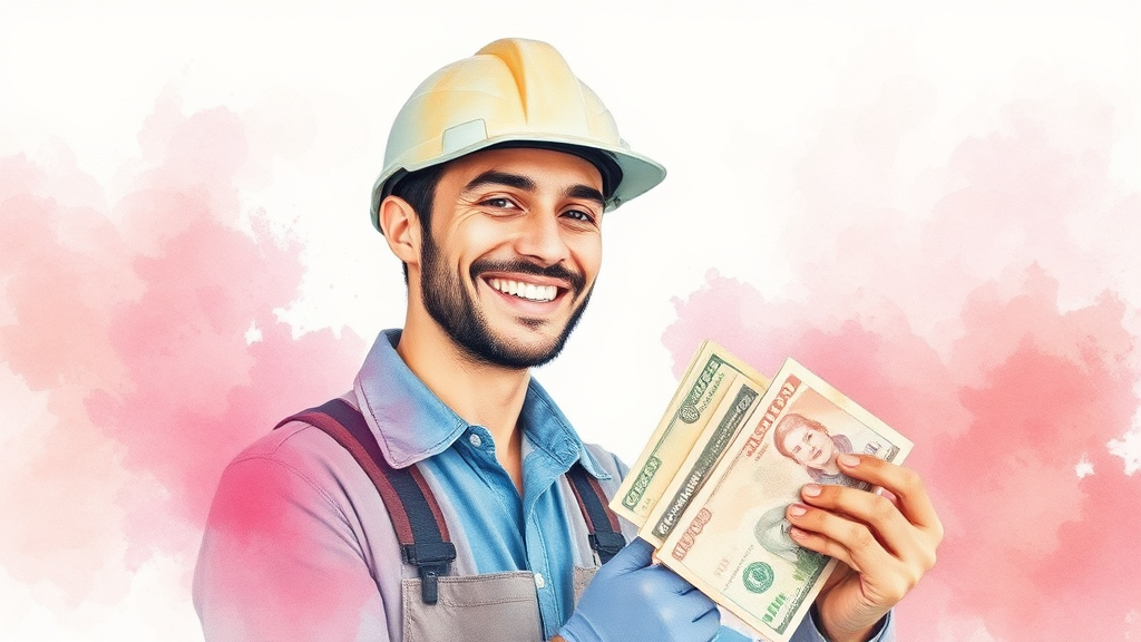 퇴직금 신청, 이렇게 하세요! (watercolor 스타일)