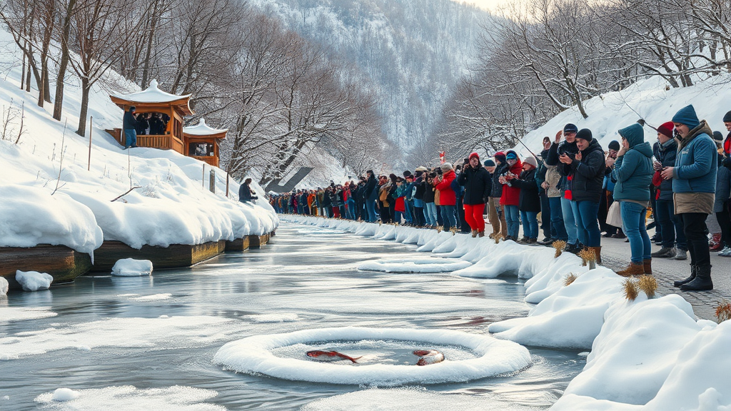 평창송어축제 개요 (realistic 스타일)