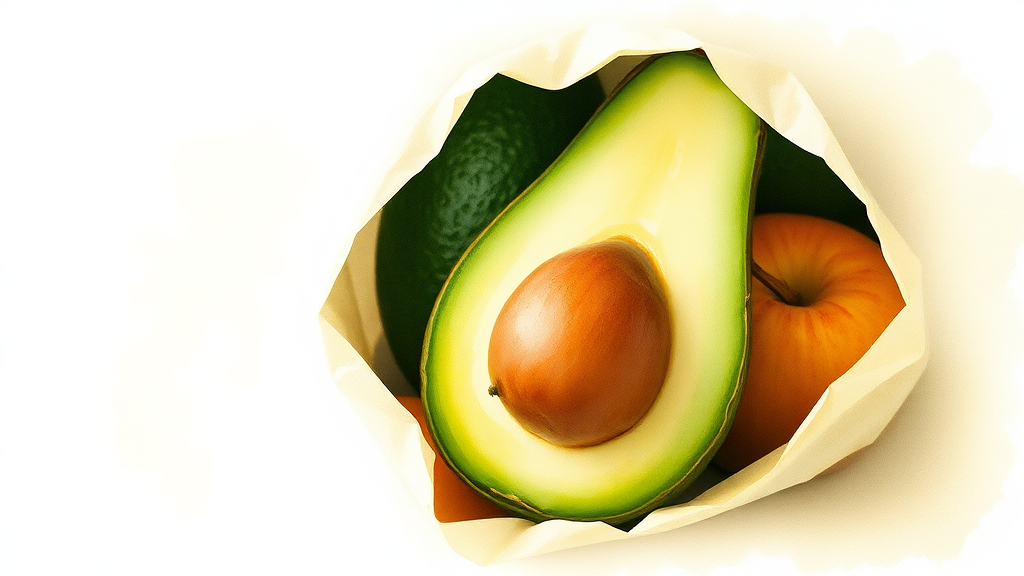 맛있는 아보카도 고르는 법과 신선하게 보관하는 비결 (watercolor 스타일)