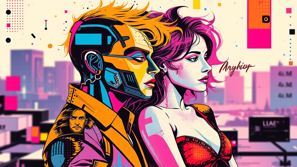 AI 창작 도구, 미래는? (popart 스타일)