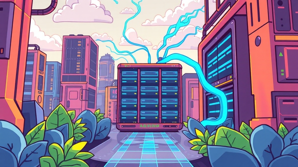 AI 데이터센터 투자 시 고려사항 (cartoon 스타일)