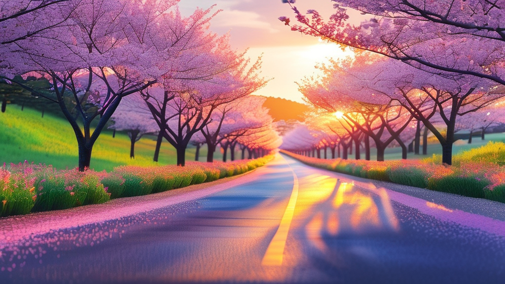 경주 벚꽃 관람 팁: 방문 시기, 교통, 주차 정보 (realistic 스타일)