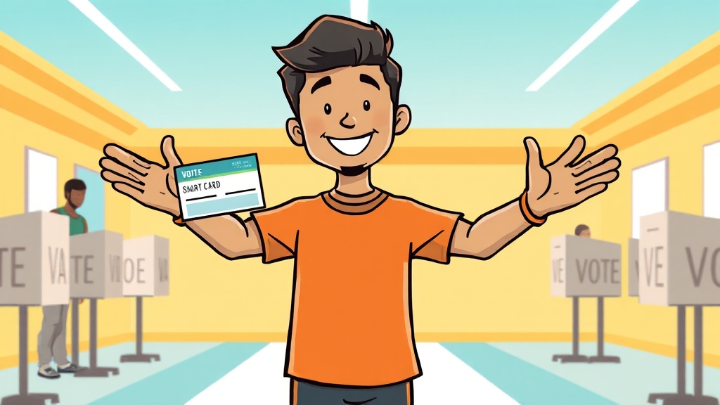 사전투표, 무엇을 챙겨야 할까요? (cartoon 스타일)