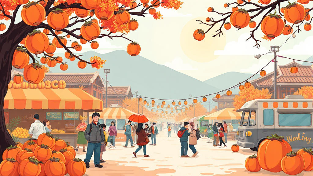 먹거리 및 부대행사 (illustration 스타일)