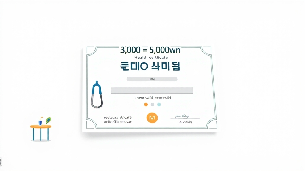 비용, 기간, 재발급 정보 (illustration 스타일)