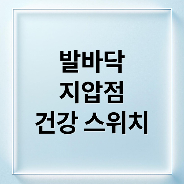 발바닥
지압점
건강 스위치 (발바닥 지압점)