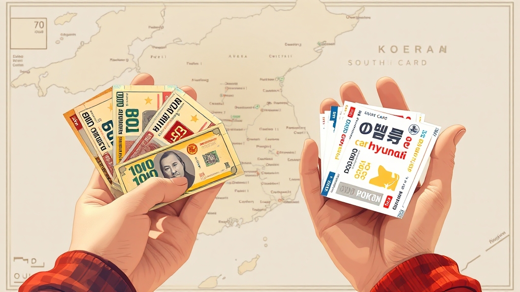 지역화폐 vs 현대카드 소비쿠폰 비교 (illustration 스타일)