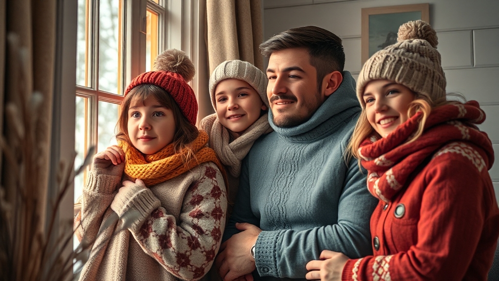 난방비 절약 팁 (realistic 스타일)