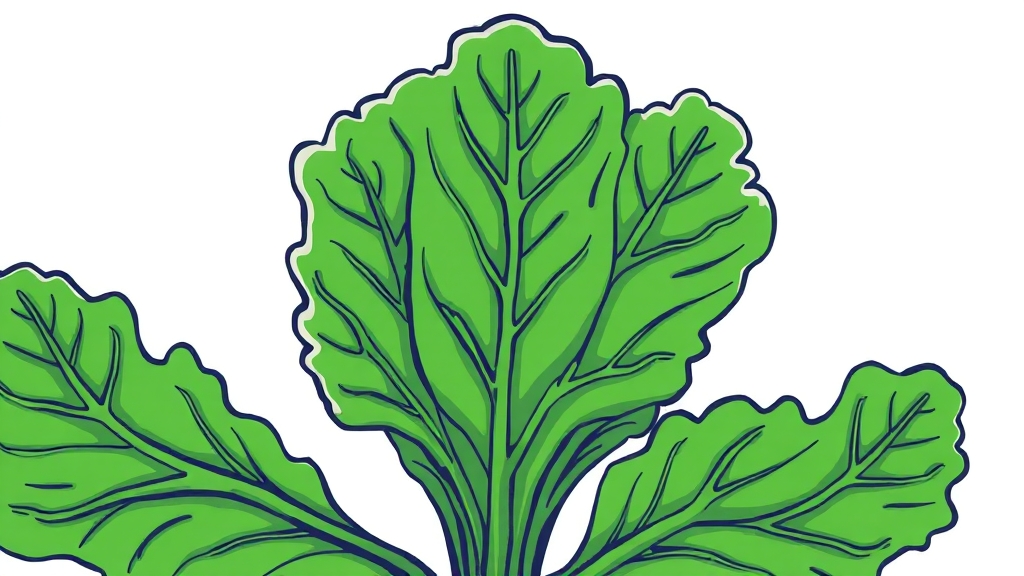 컬리케일 효능 (cartoon 스타일)