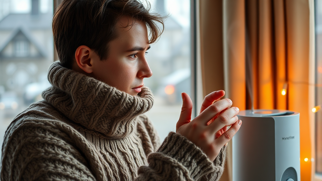 생활 습관, 난방비 절약에 도움! (realistic 스타일)