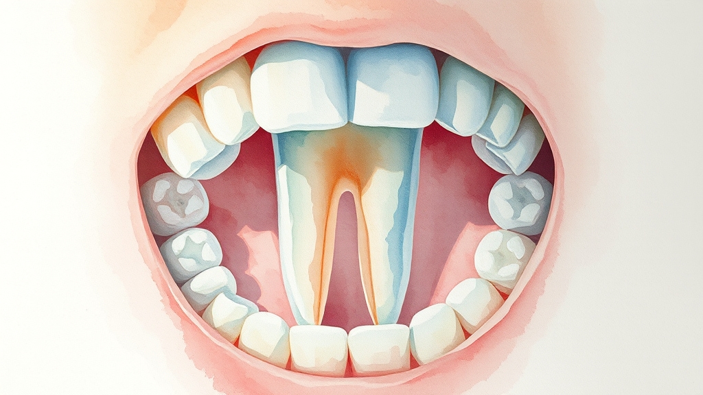 편도결석 주요 원인 (watercolor 스타일)