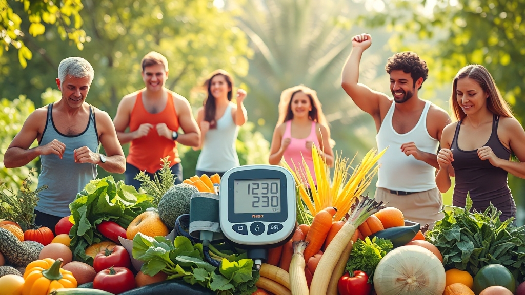 협심증 예방: 건강한 심장 만들기 (realistic 스타일)