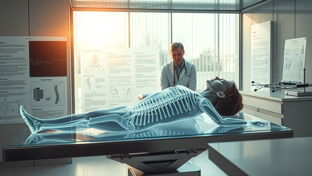 척추압박골절 진단과 치료 (realistic 스타일)