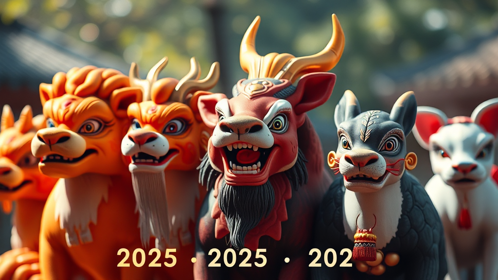 띠별 운세 풀이 (realistic 스타일)