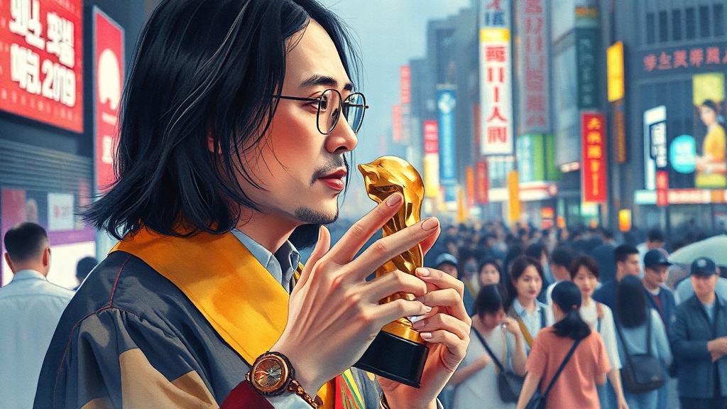 글로벌 영화제로 도약 (watercolor 스타일)