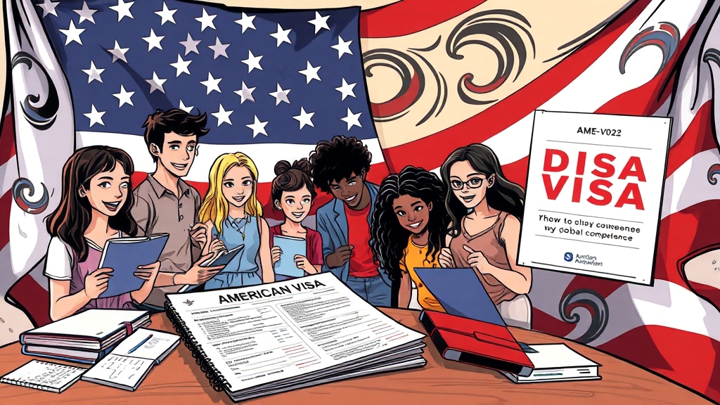 J1 비자란 무엇일까요? (cartoon 스타일)