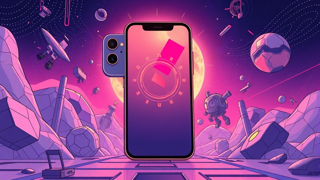 아이폰 17e 성능 향상: A19 칩셋과 그 이상의 이야기 (illustration 스타일)