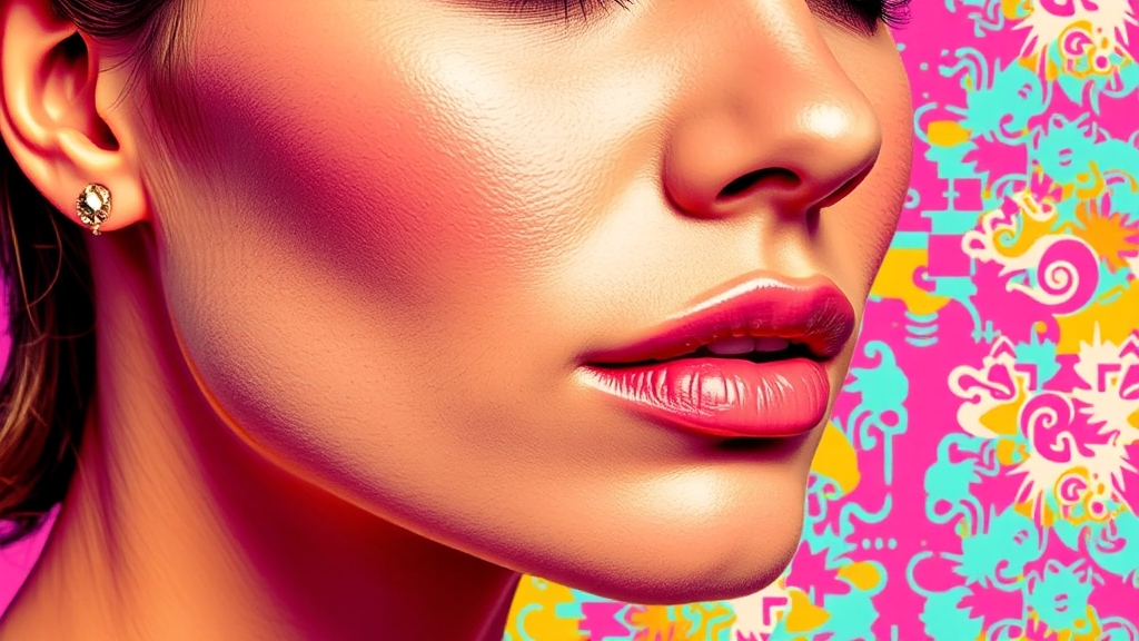 시술 후 피부 변화와 관리법 (popart 스타일)