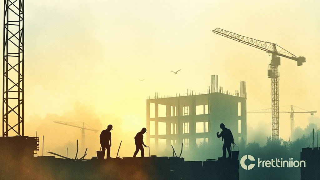 건설근로자공제회, 무엇을 하는 곳일까요? (watercolor 스타일)