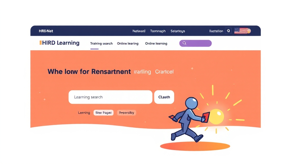 국민내일배움카드 HRD-Net 활용법 (cartoon 스타일)