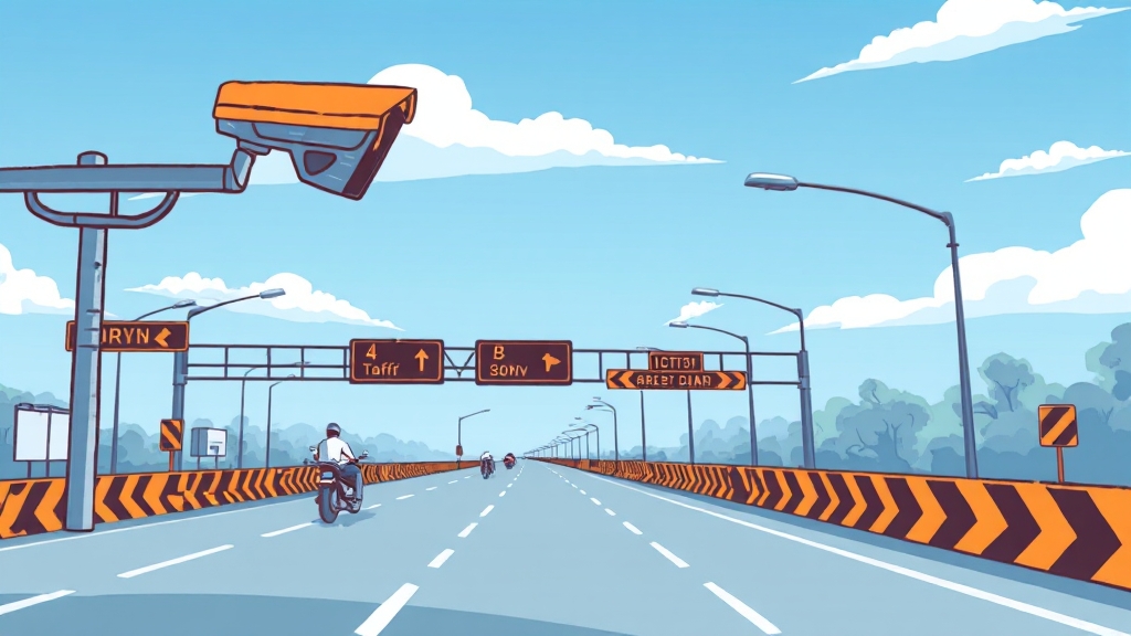 교통 정보, 스마트하게 확인하세요! (illustration 스타일)