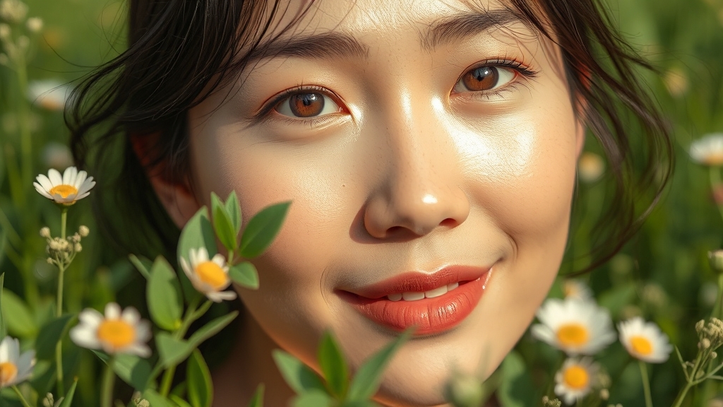 유기농 화장품, 뭘까? (realistic 스타일)